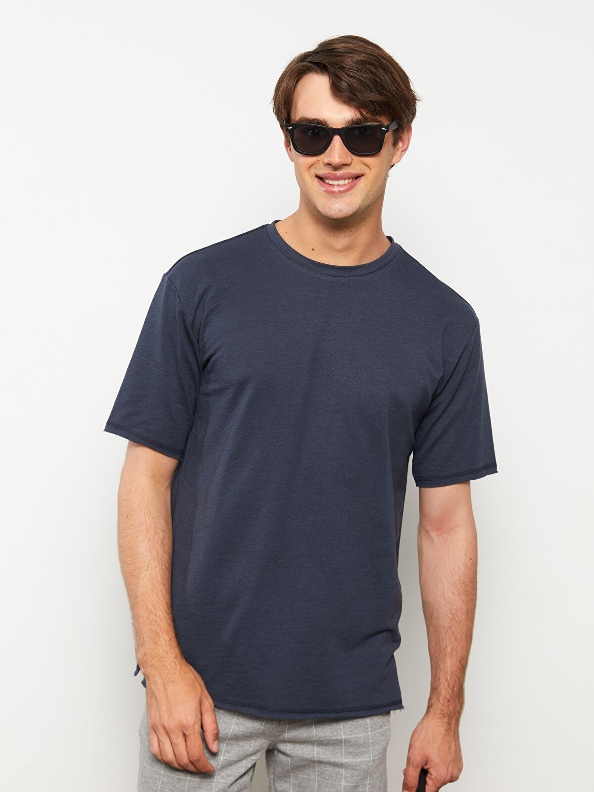XSIDE Oversize Crew Neck Short Sleeve Jersey Men's T-Shirt