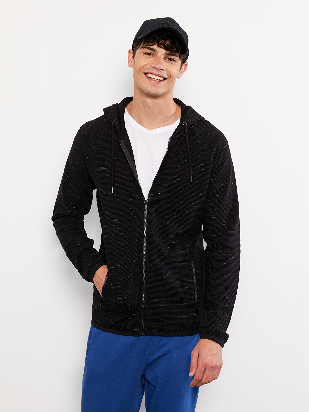 XSIDE Hooded Long Sleeve Men's Sports Cardigan - W28832Z8-CVL | LC
