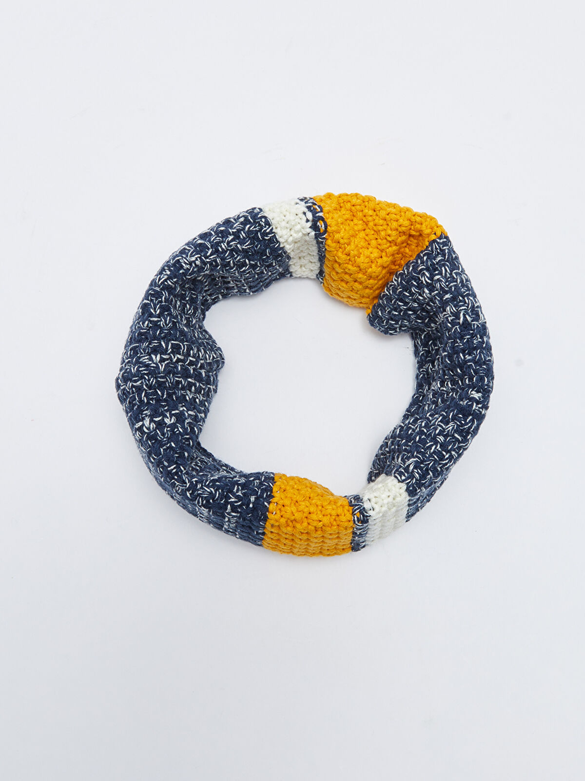 Color Block Boys Neck Collar Beanie and Glove Set -W28900Z4