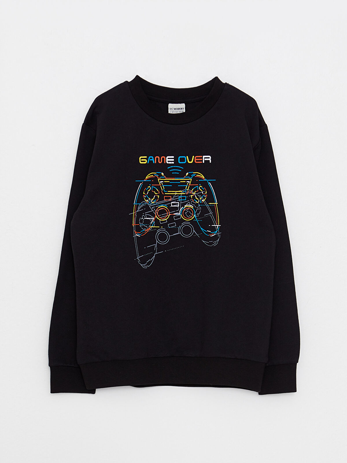 LCW ECO Crew Neck Printed Long Sleeve Boys' Sweatshirt