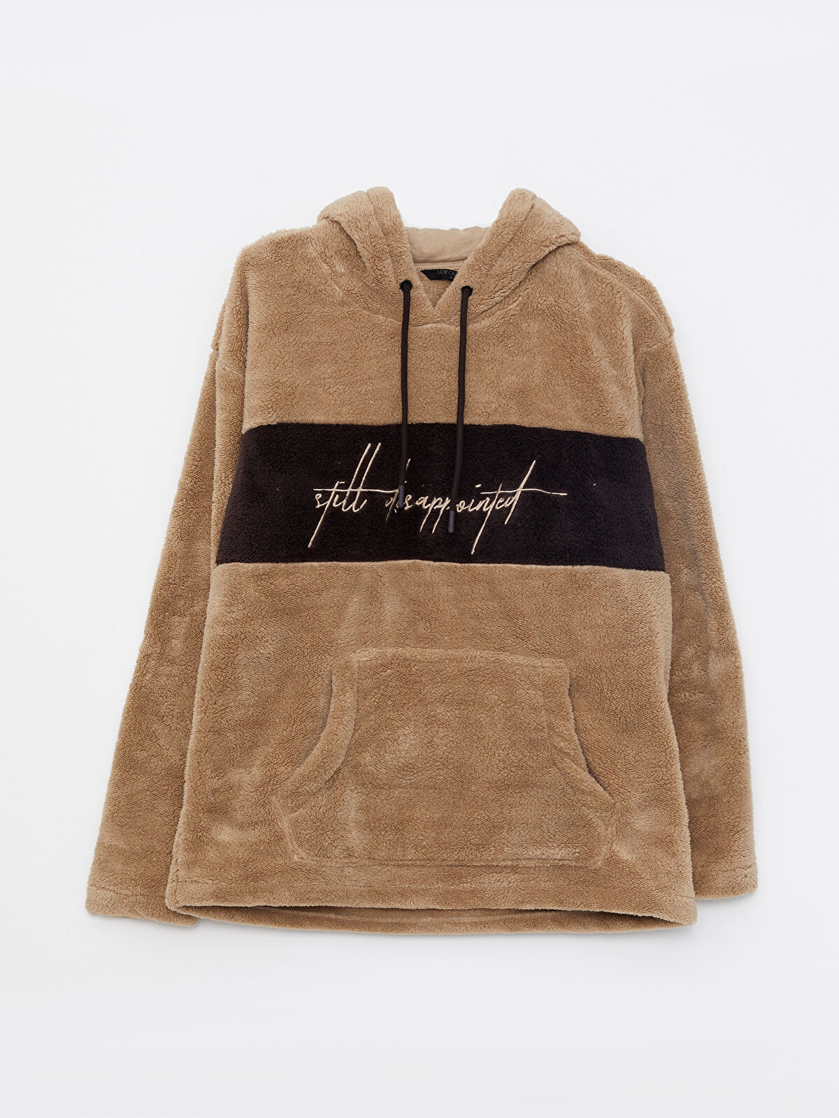 Long Sleeve Printed Plush Men's Hoodie -W29992Z8-GJF - LC