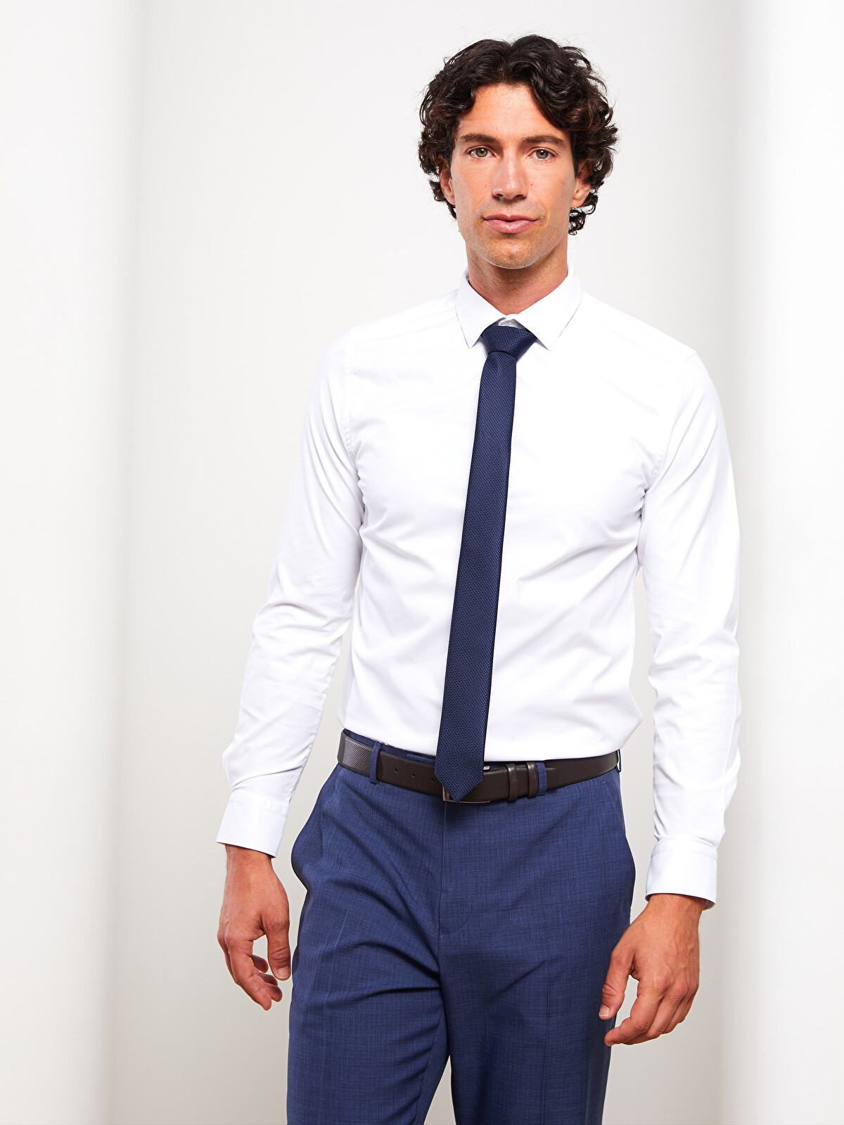 LCW BUSINESS Extra Slim Fit Long Sleeve Poplin Shirt - W2AF12Z8