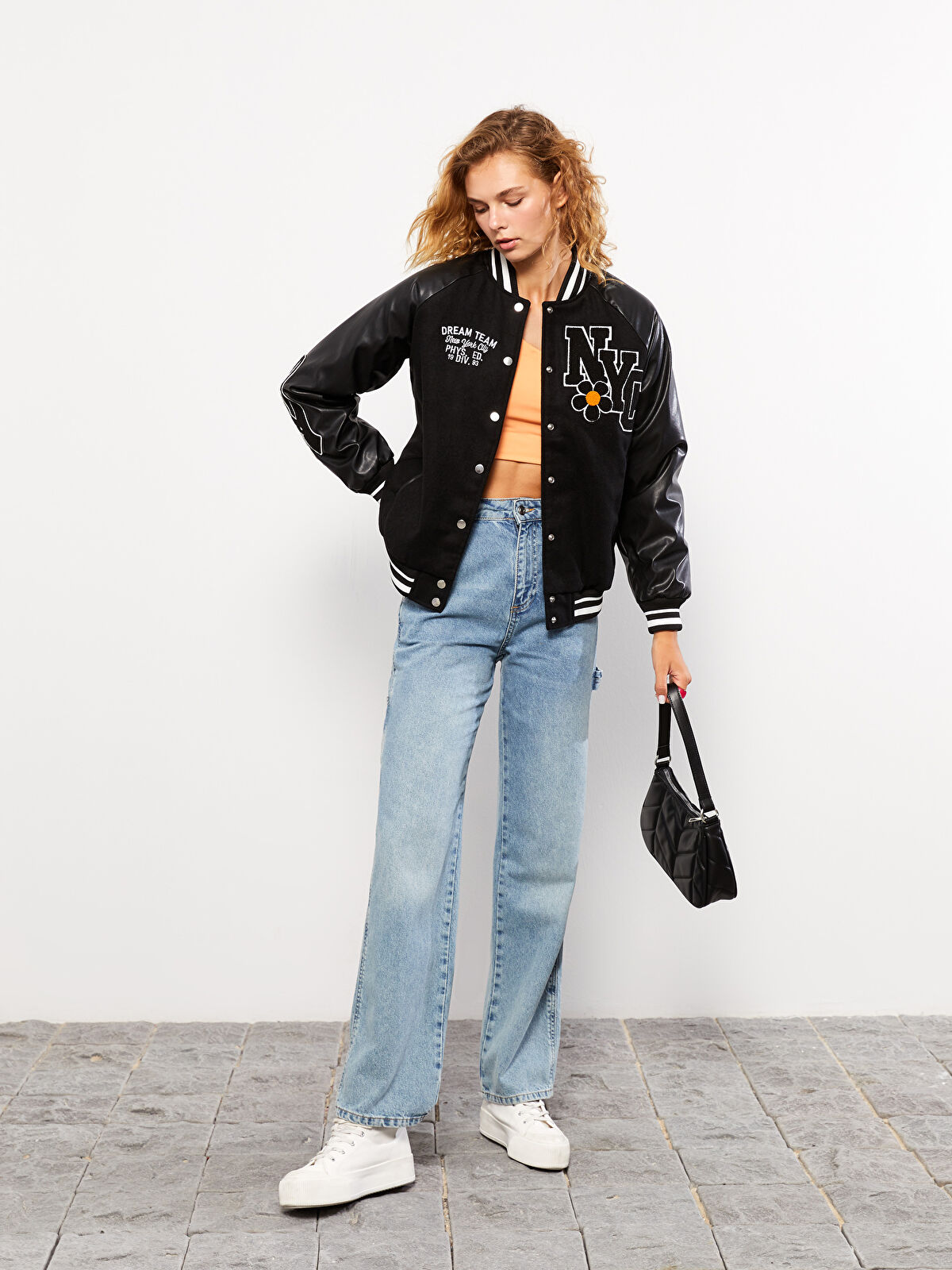 XSIDE Printed Long Sleeve Women's College Jacket -W2AS16Z8