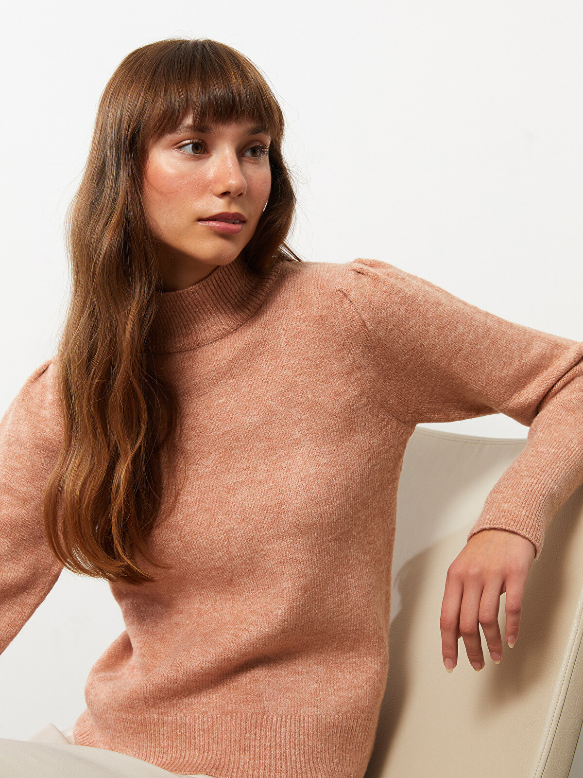 LCW Vision Half Turtleneck Women's Knitwear Sweater - W2AU73Z8-S64