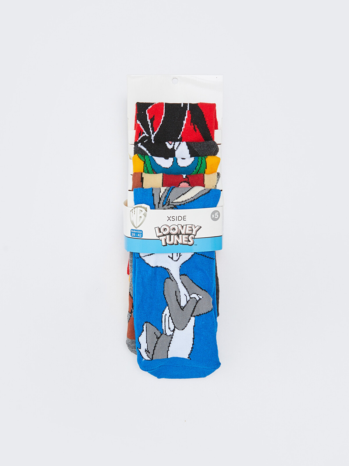 LCW ACCESSORIES Bugs Bunny Erkek Baskılı Soket Çorap 5'li