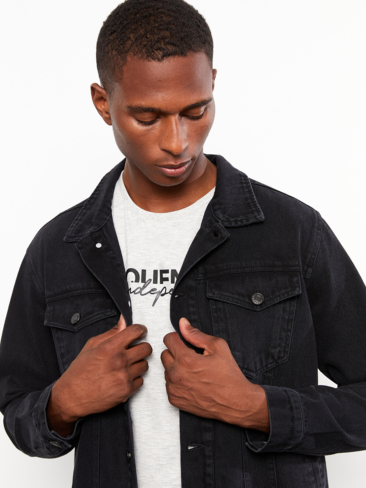 LCW Jeans Мужская Джинсовая Куртка Стандартного Кроя - W2BS13Z8