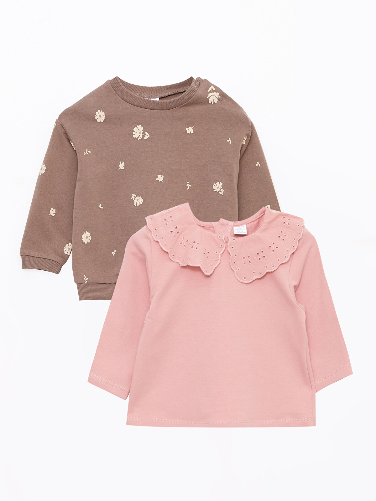 LCW baby Long Sleeve Baby Girl Sweatshirt 2-Pack - W2BY04Z1-SHX