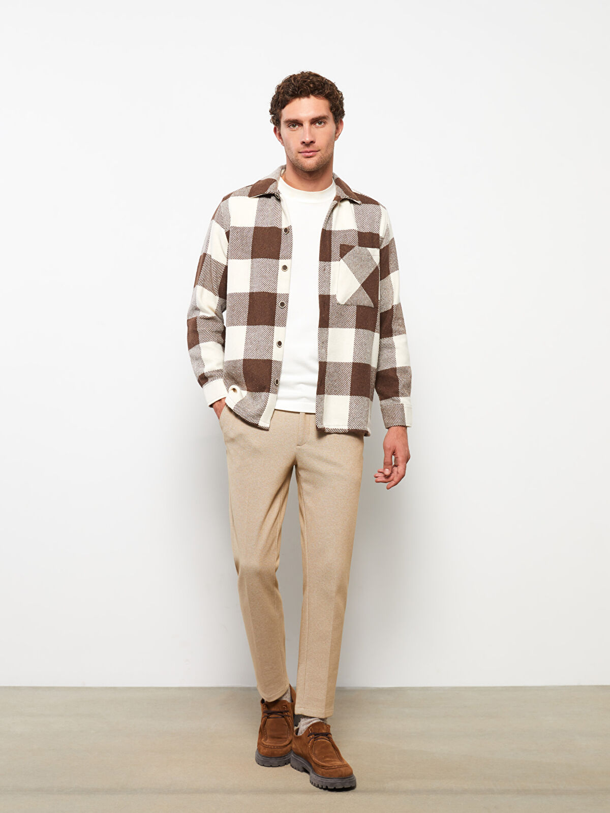【関税込み】Solid Homme グレー Extension フーディ SOUTHBLUE Relaxed Fit Long Sleeve Plaid Gabardine Men's