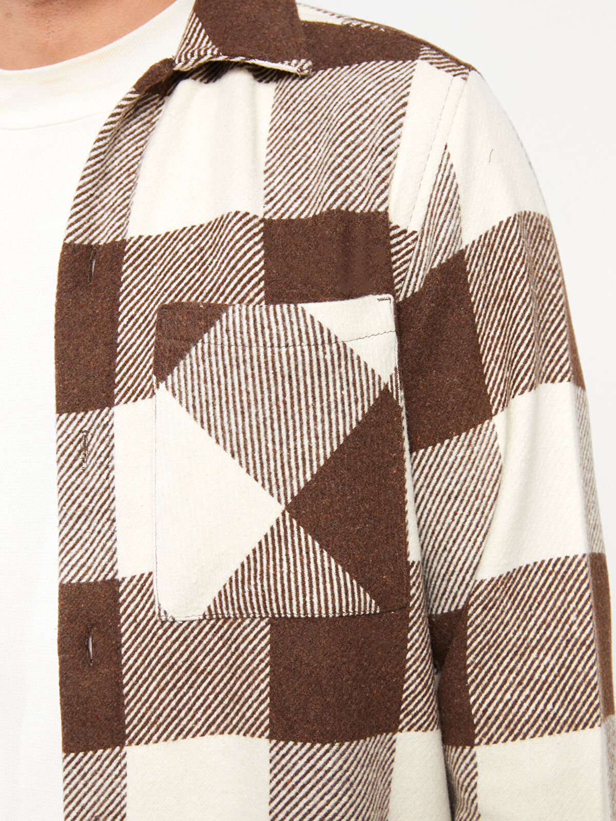 SOUTHBLUE Relaxed Fit Long Sleeve Plaid Gabardine Men's