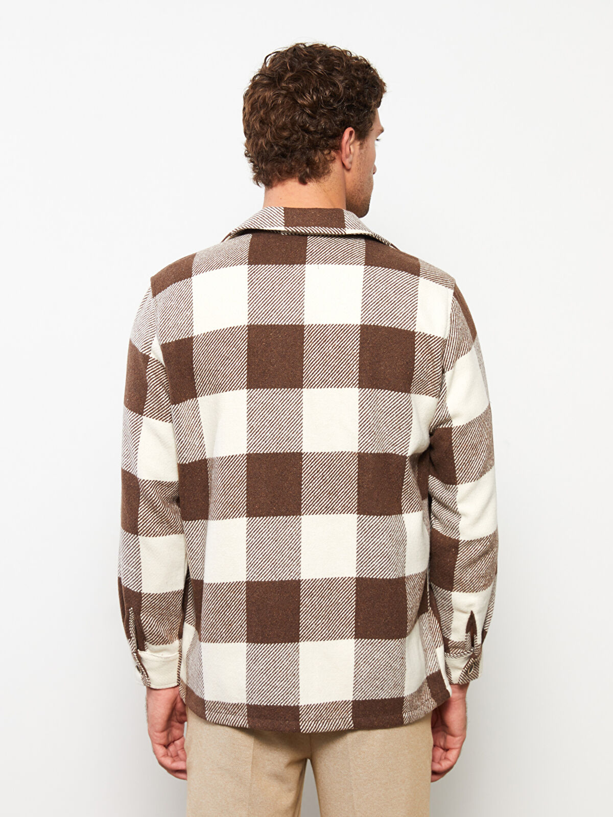 SOUTHBLUE Relaxed Fit Long Sleeve Plaid Gabardine Men's