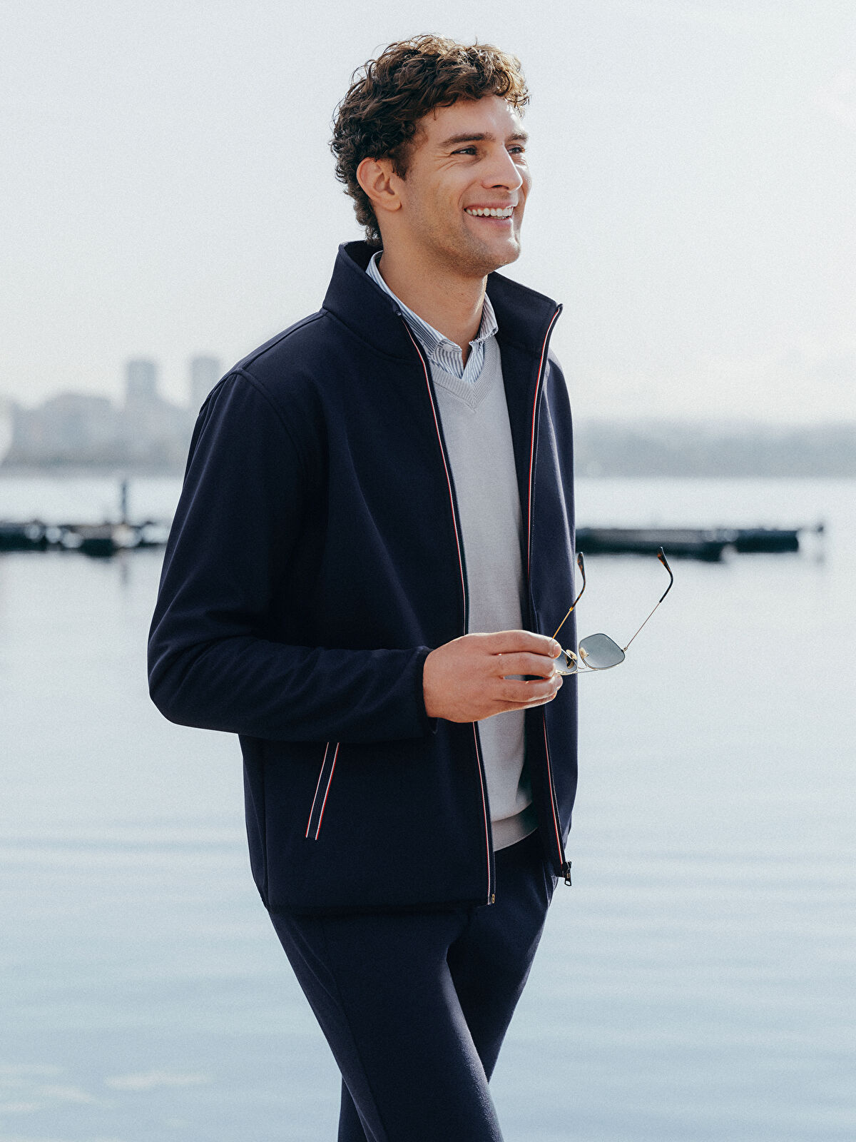 SOUTHBLUE Standart Kalıp Dik Yaka Erkek Mont - W2CE16Z8-S9P | LCW