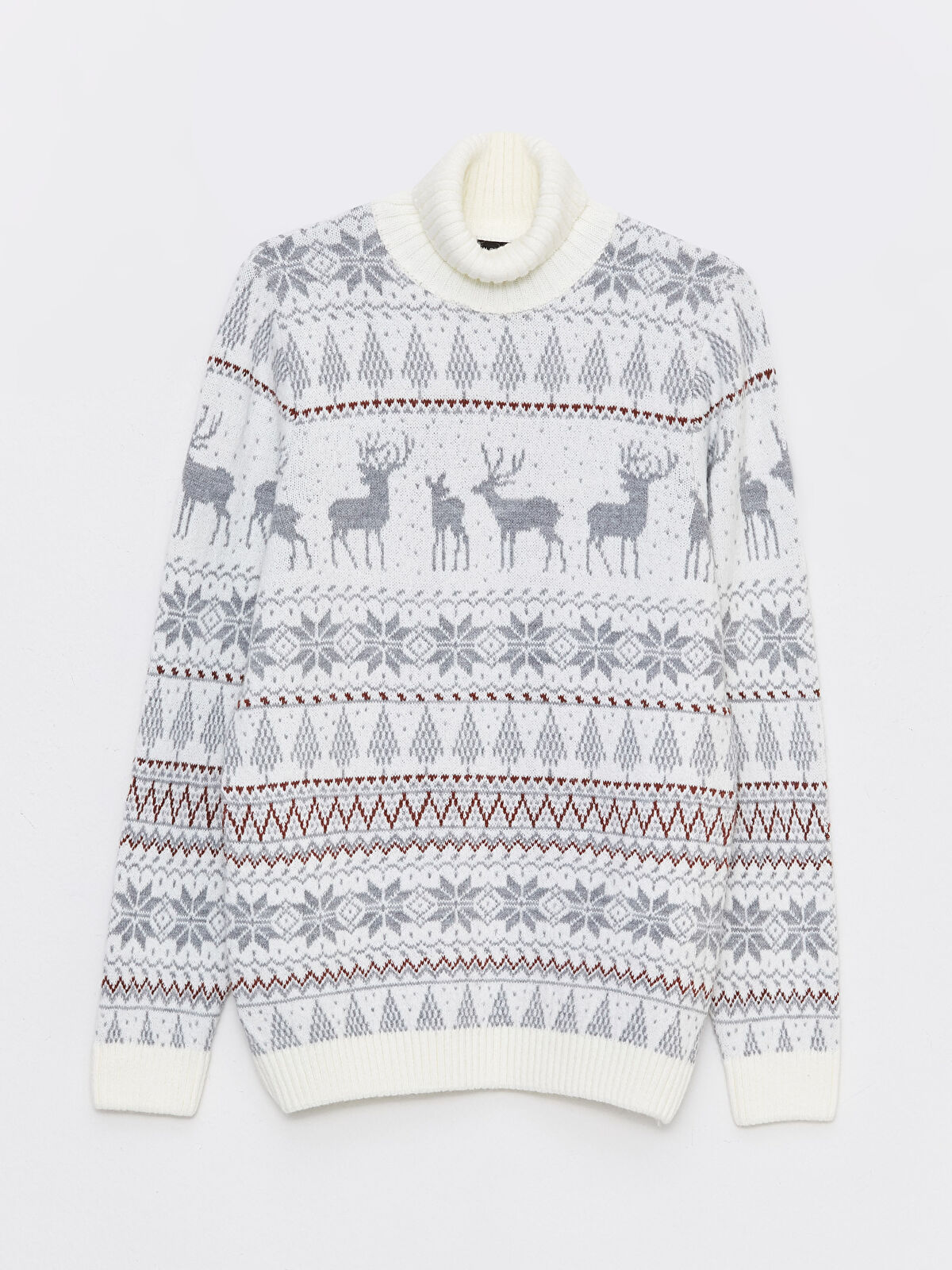 XSIDE Turtleneck Christmas Themed Men's Knitwear Sweater