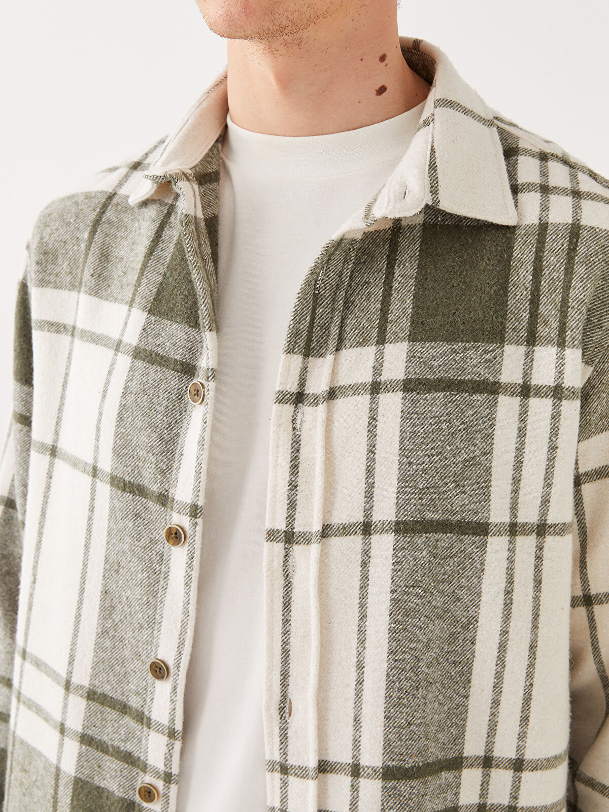 XSIDE Regular Fit Long Sleeve Plaid Men's Flannel Shirt