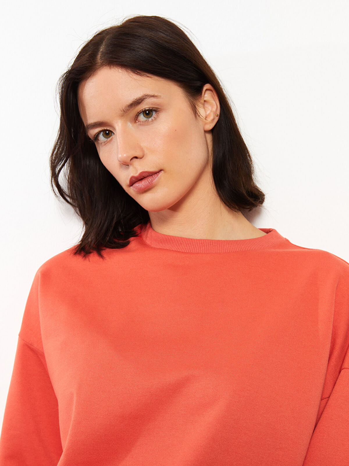 水彩「WORKS  8-3」F 8号 LCWAIKIKI Basic Crew Neck Oversize Women's Sweatshirt