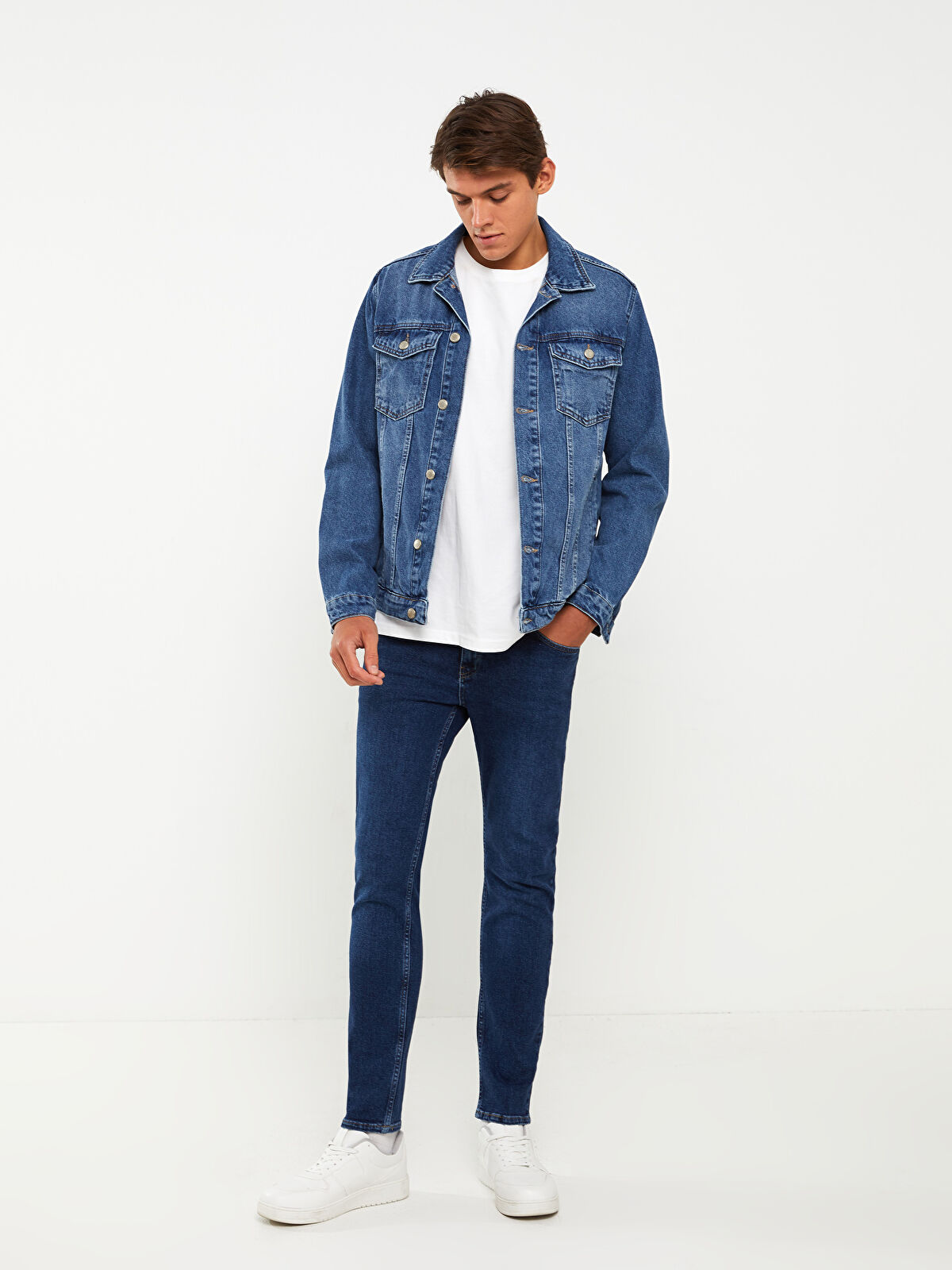 BZEN M.3098R TANG REGULAR FIT CHINESE SHIRT JACKET IN INDIGO