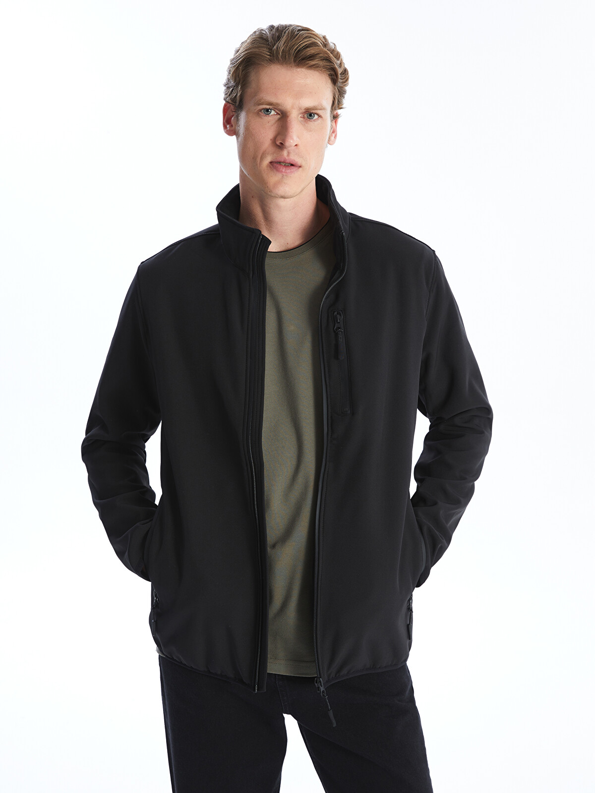 LCWAIKIKI Classic Standard Fit Funnel Neck Men's Coat - S30861Z8