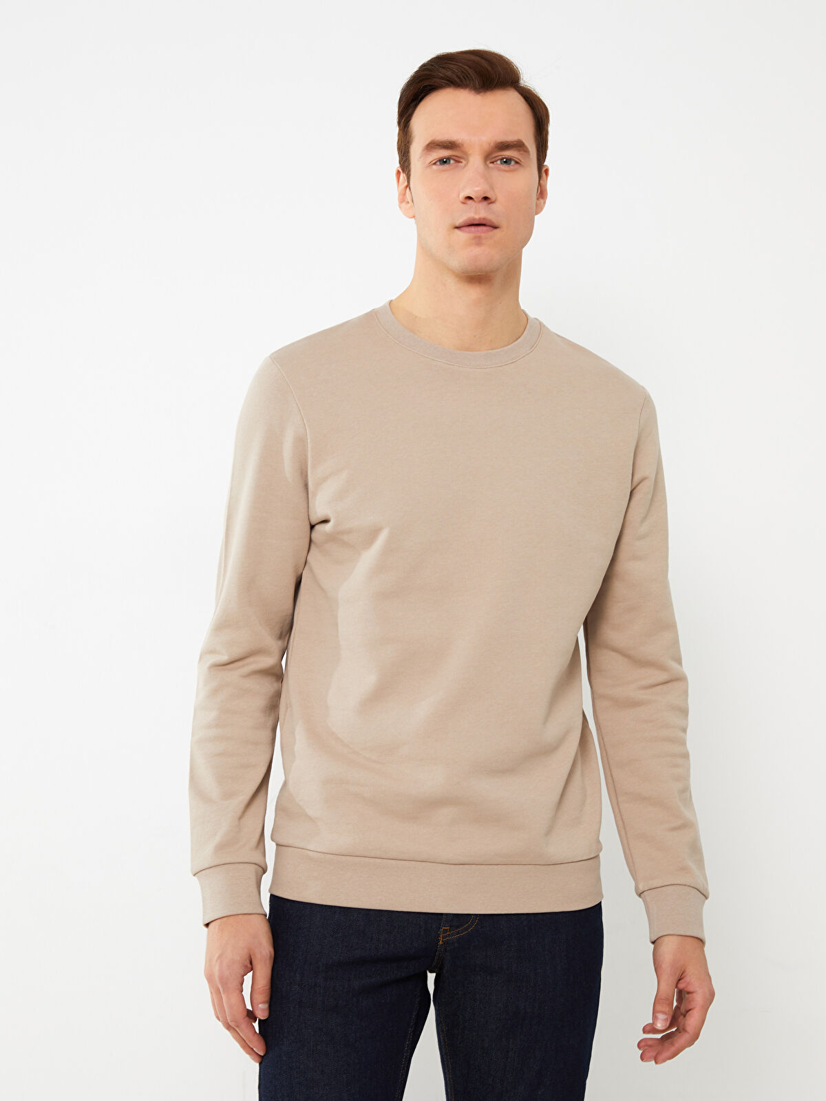 LCWAIKIKI Basic Crew Neck Long Sleeve Men's Sweatshirt -S31062Z8