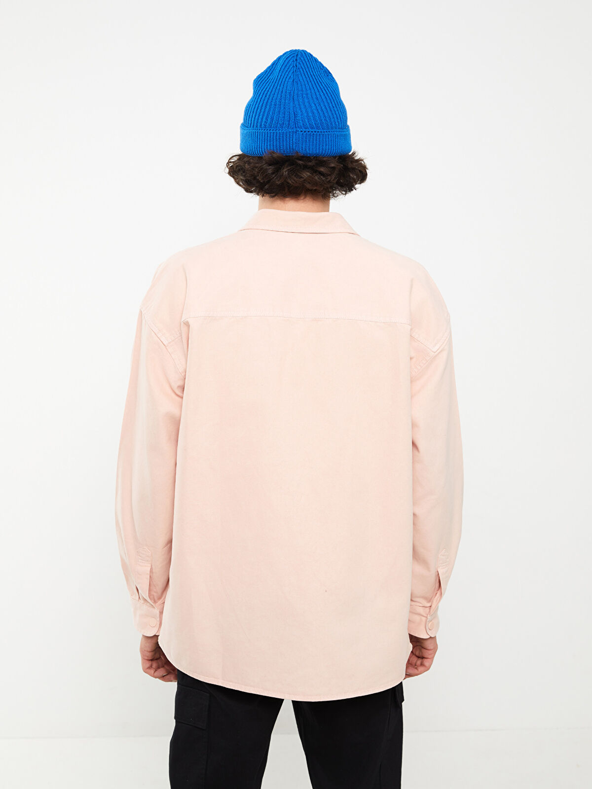 XSIDE Relaxed Fit Long Sleeve Twill Men's Shirt Jacket