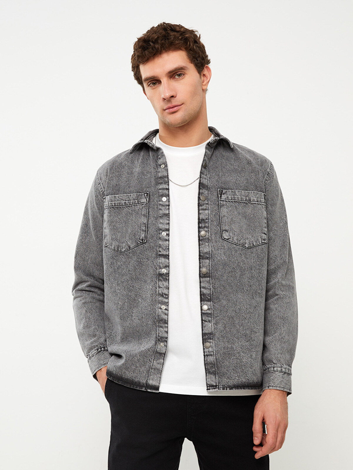 LCW Jeans Standart Kalıp Erkek Jean Ceket - S31653Z8-GRD | LCW