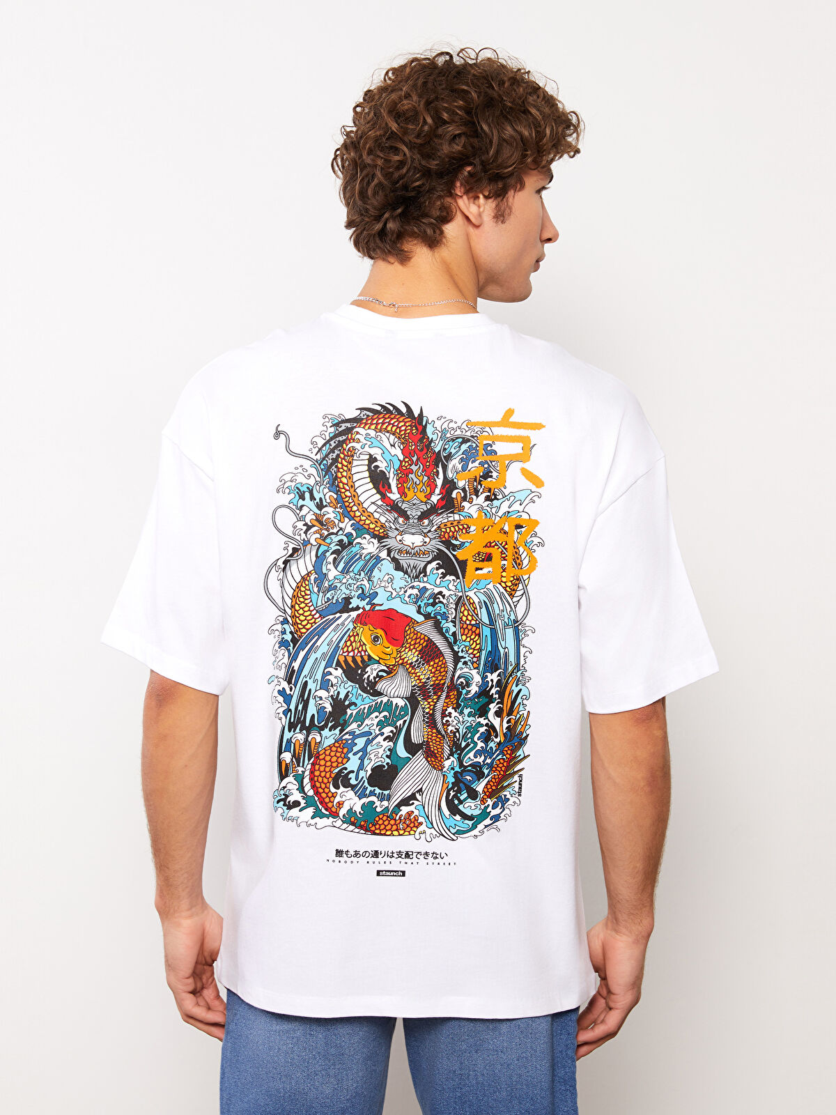 XSIDE Crew Neck Short Sleeve Printed Men's T-Shirt -S38737Z8