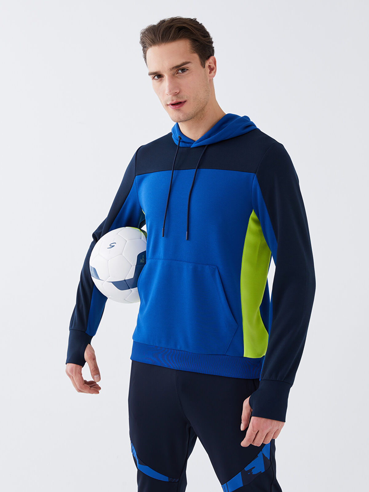 XSIDE ACTIVE Long Sleeve Color Block Men's Hoodie -S3AF38Z8