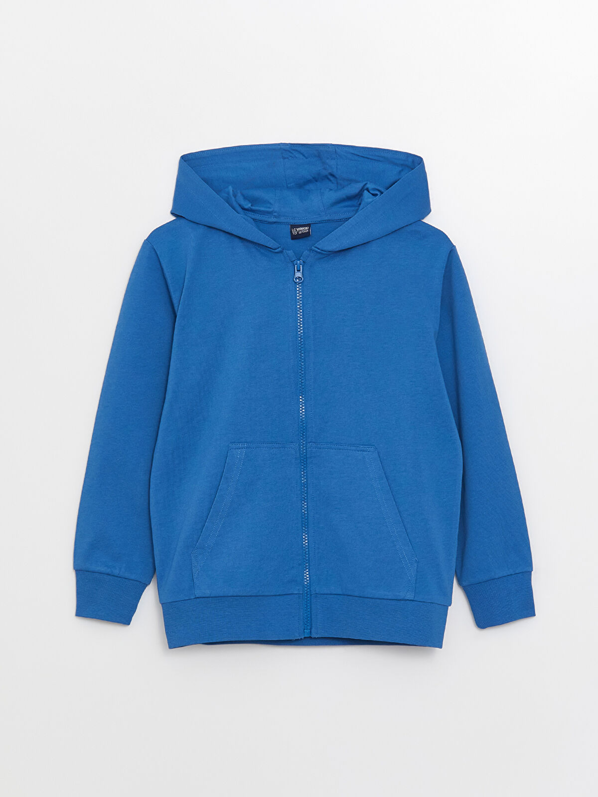 LCW Kids Hooded Basic Long Sleeve Boys' Zippered Sweatshirt