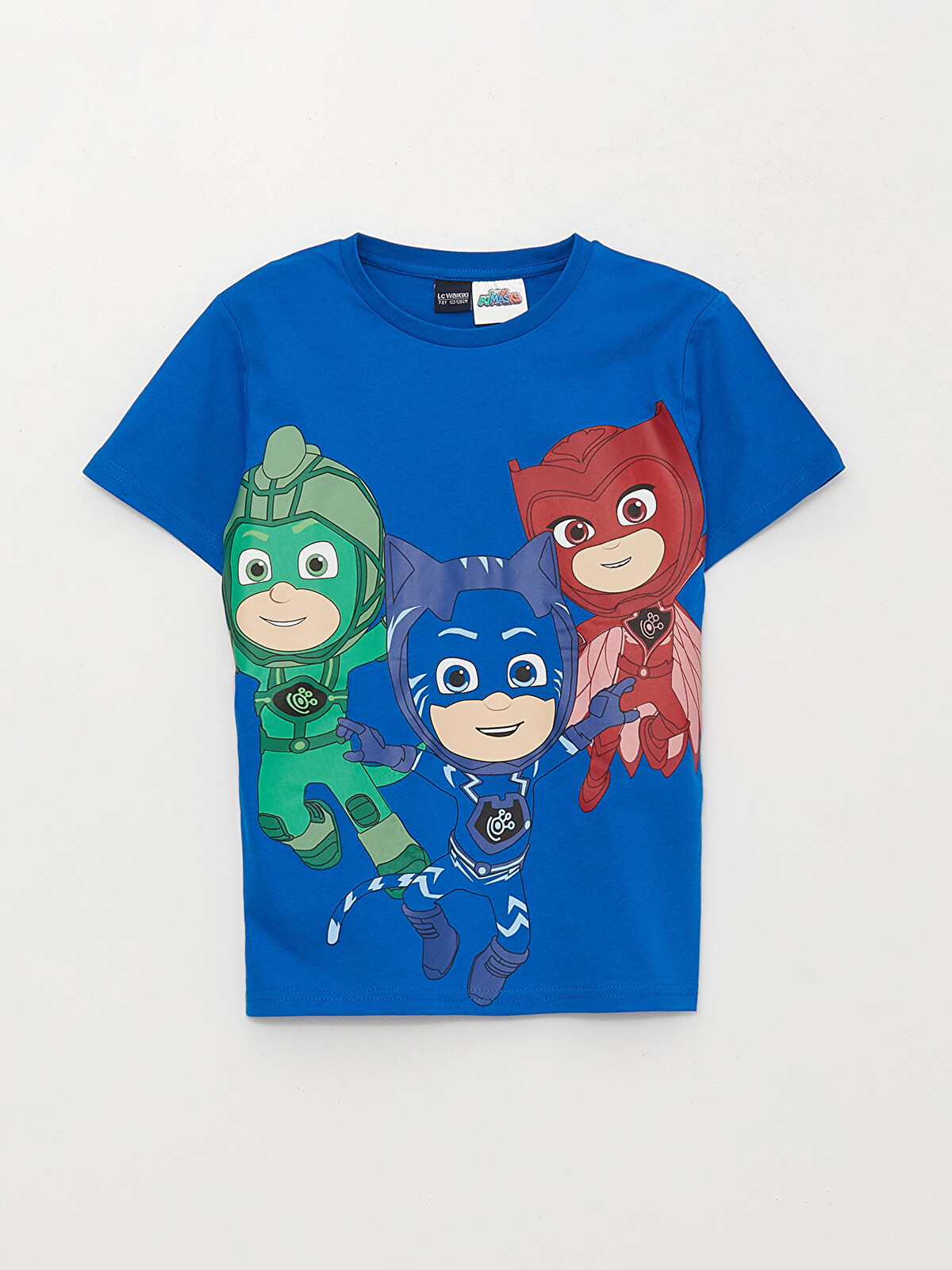 LCW Kids Bisiklet Yaka Pijamaskeliler Baskılı Kısa Kollu Erkek