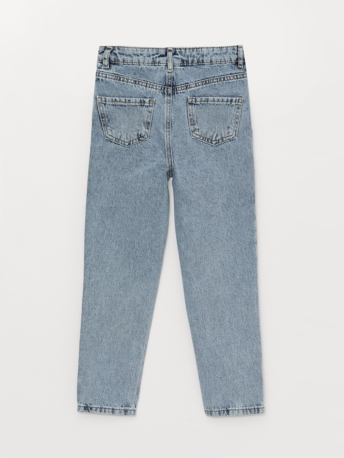 LCW Kids Embroidered Girl Jean Trousers - S3CQ16Z4-SHK | LC Waikiki