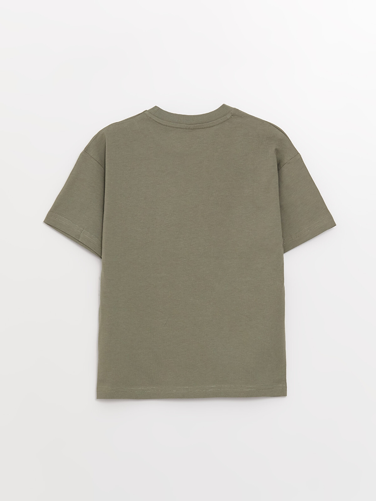 LCW Kids Haki Oversize Bisiklet Yaka Erkek Çocuk Tişört - S3DR48Z4
