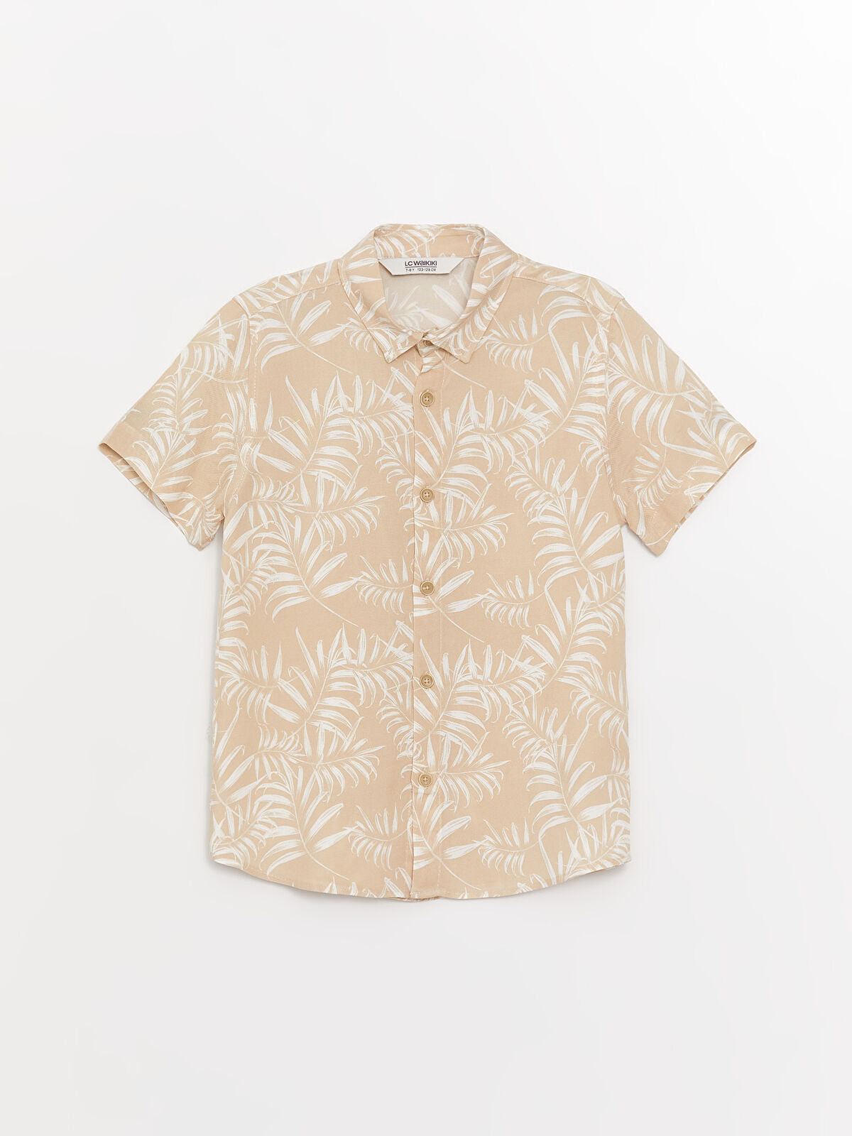 LCW Kids Patterned Short Sleeve Boys' Shirt -S3FT25Z4-LQB