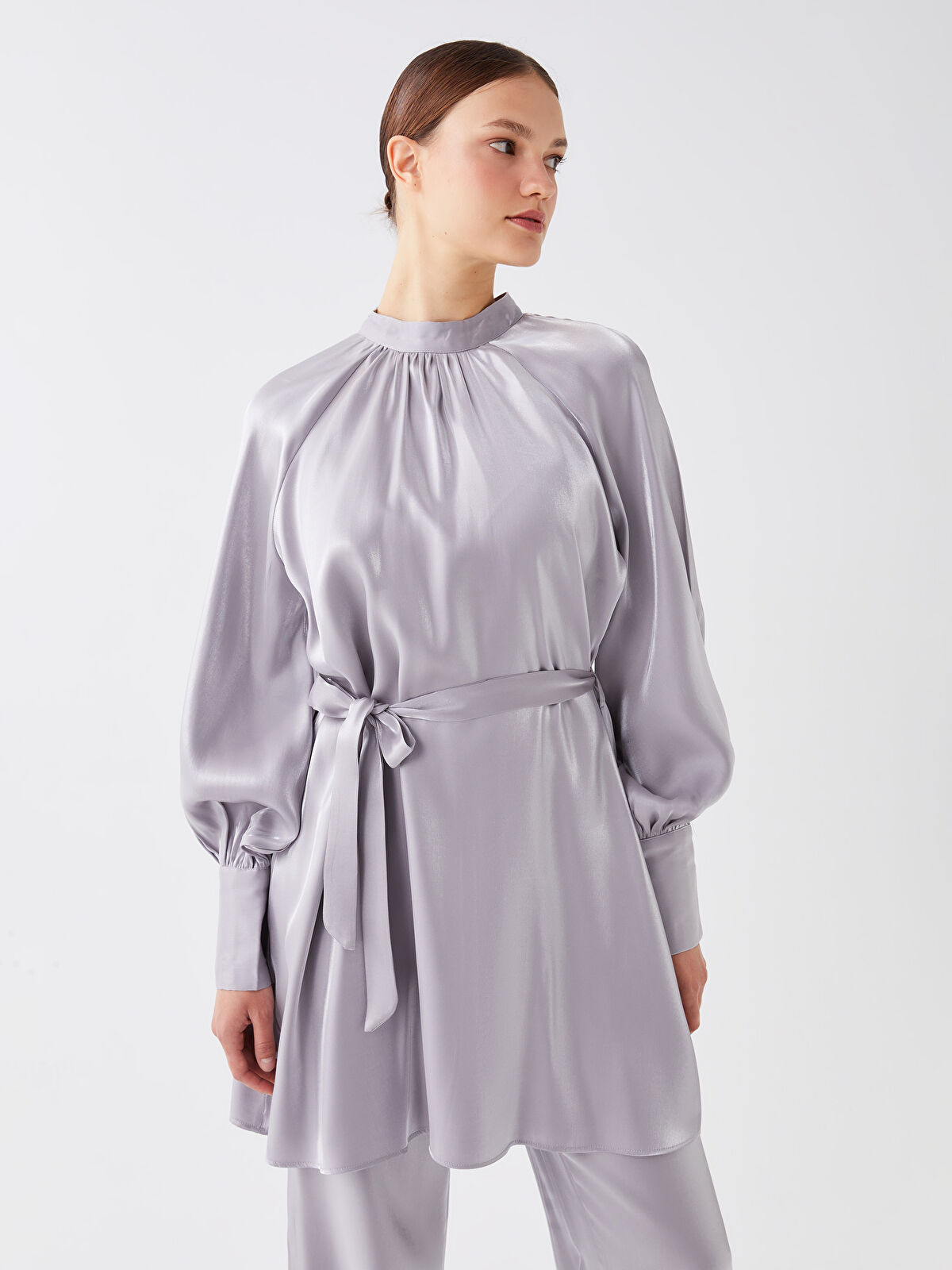 【新品】CFT. stand collar parts pleats long CFT. Stand collar parts pleats long CO