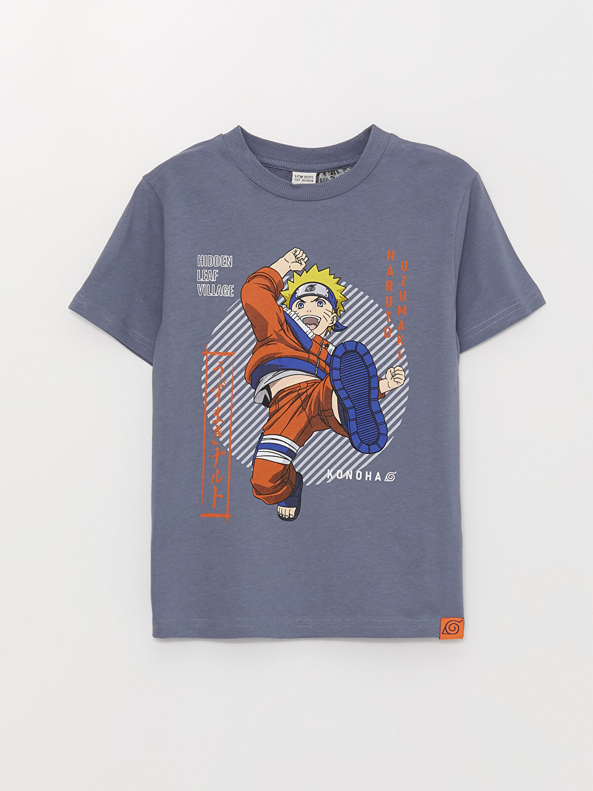 LCW Kids Crew Neck Naruto Printed Short Sleeve Boys' T-Shirt