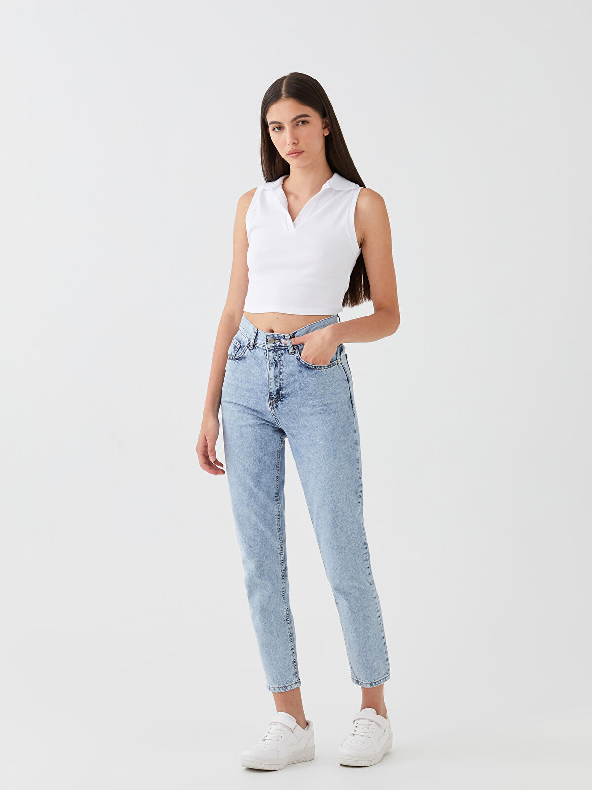 まみぷる LCW Jeans Mom Fit Women's Jeans -S3IL34Z8-311 - LC Waikiki