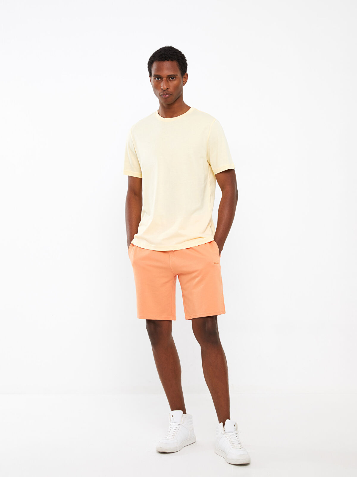 XSIDE Slim Fit Binding Detail Men's Shorts -S3IT21Z8-FJG