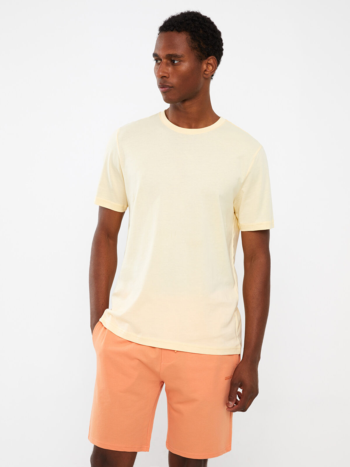 XSIDE Slim Fit Binding Detail Men's Shorts -S3IT21Z8-FJG