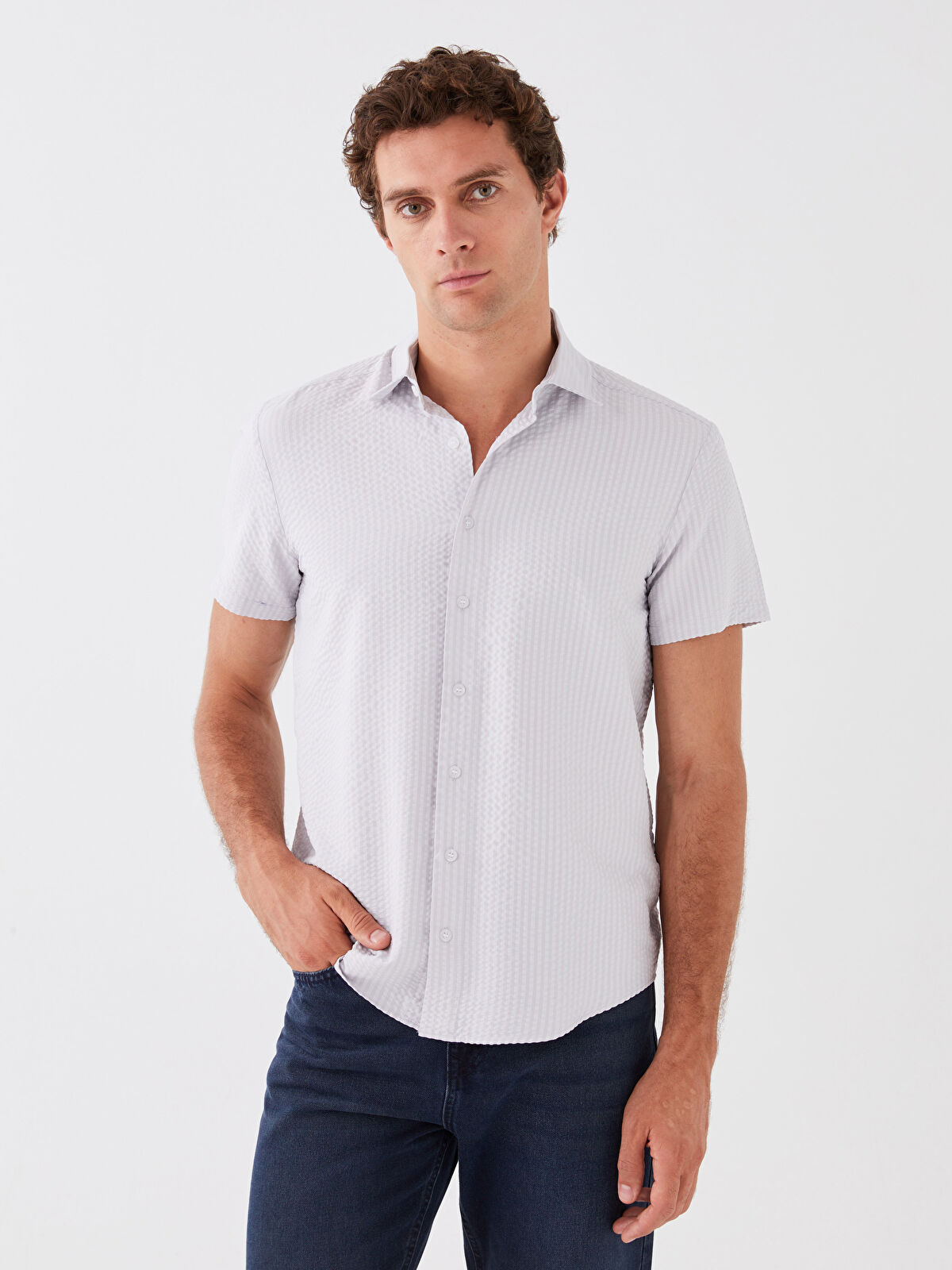 SOUTHBLUE Regular Fit Short Sleeve Men's Shirt -S3J189Z8-QNB