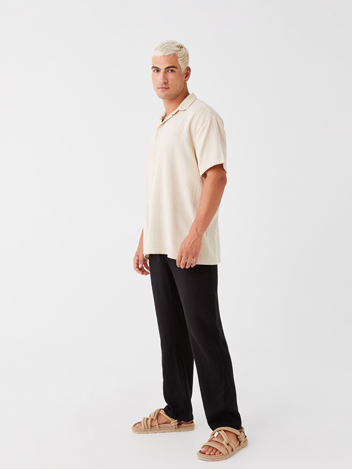 XSIDE Relaxed Fit Men's Trousers -S3JR22Z8-CVL - LC Waikiki