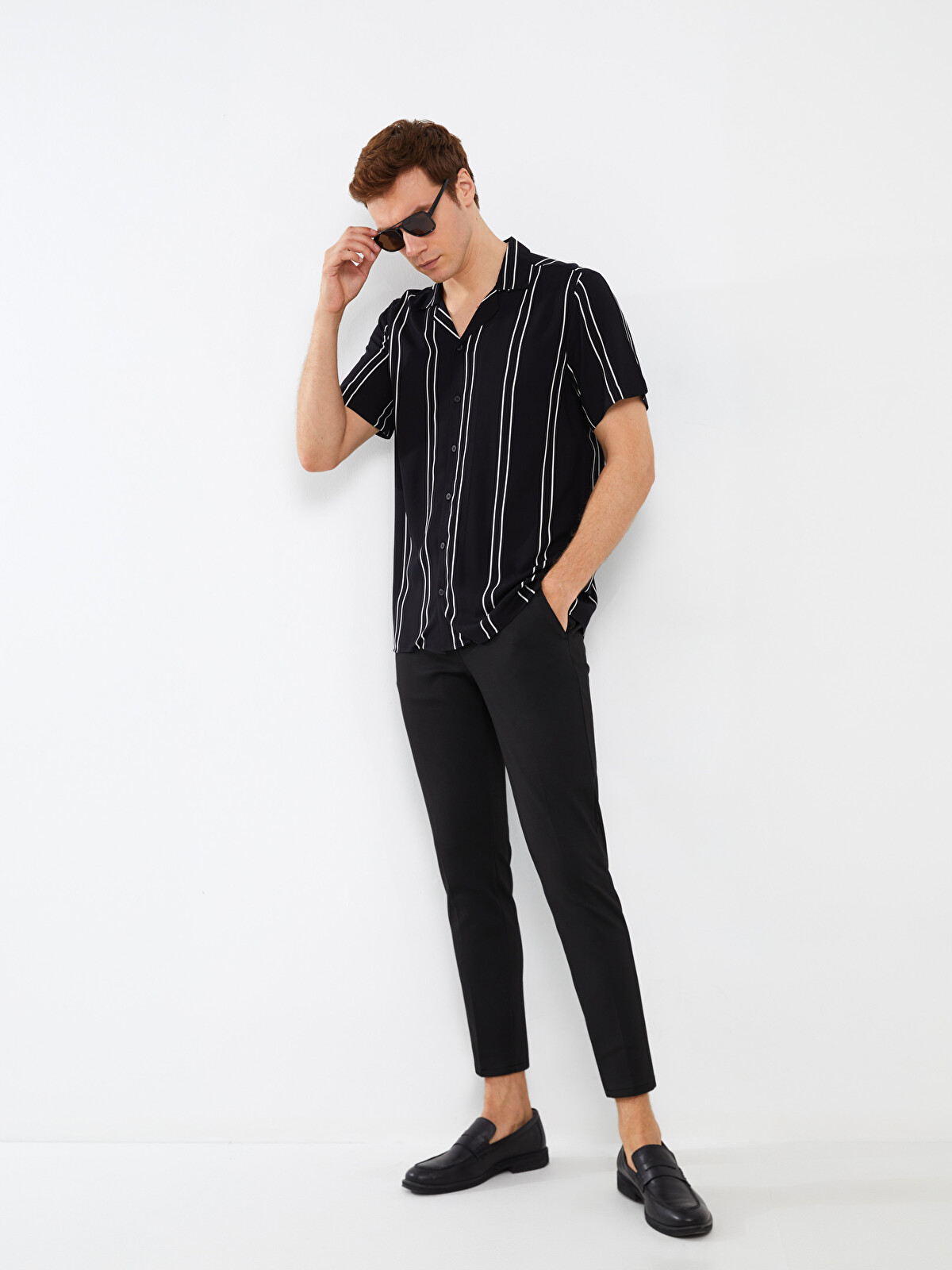 LCWAIKIKI Classic Siyah Dar Kalıp Erkek Chino Pantolon - S3K864Z8