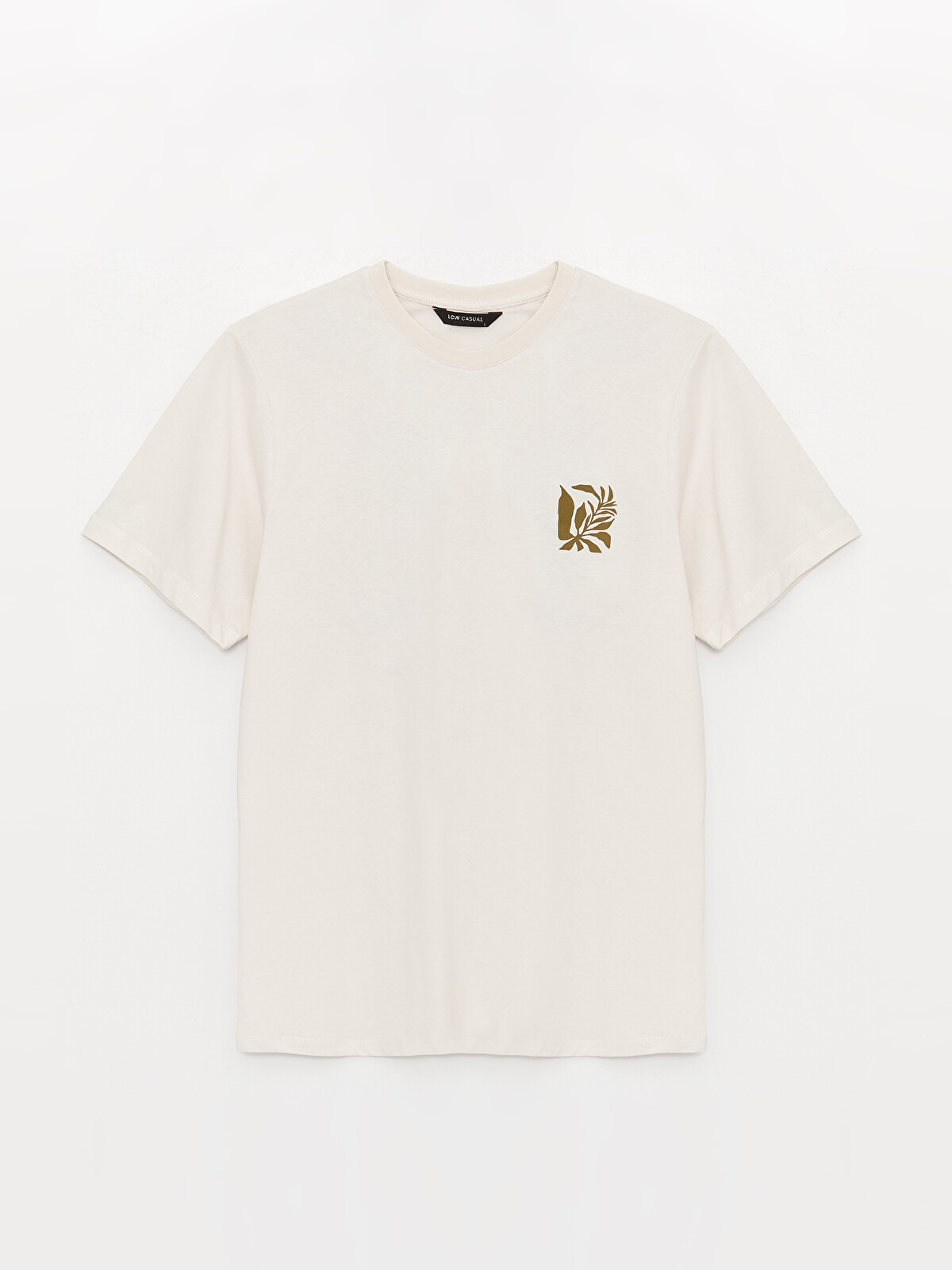 XSIDE Crew Neck Short Sleeve Printed Combed Cotton Men's T-shirt