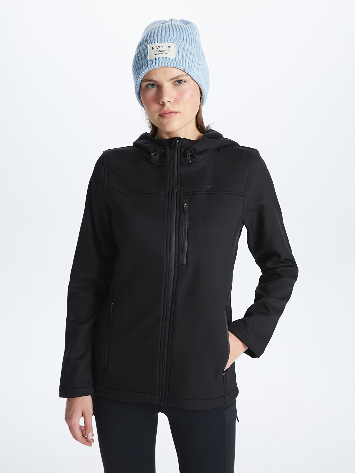 【送料&関税込】ChloAC Flare Jacket XSIDE ACTIVE Women's Hooded Reflector Printed Long Sleeve