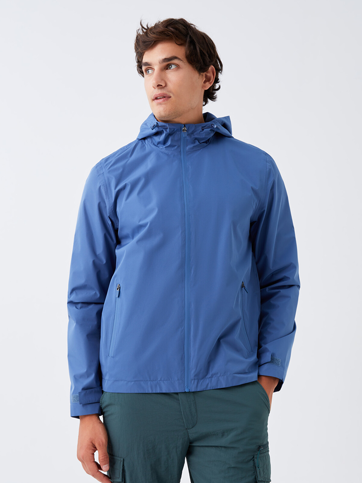 XSIDE ACTIVE Regular Fit Hooded Men's Raincoat - W31140Z8-HRQ | LC