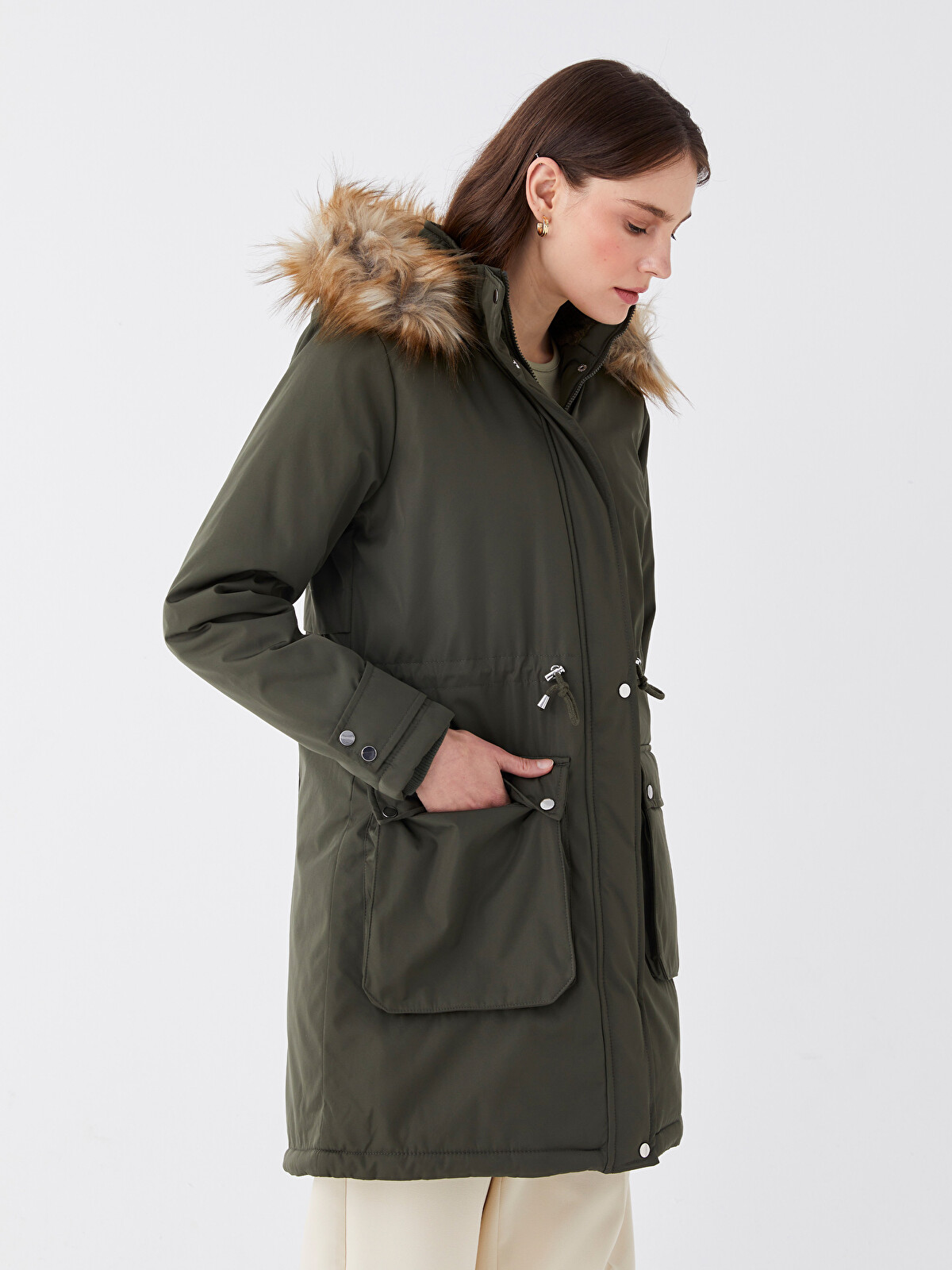 LCWAIKIKI Classic Hooded Regular Long Sleeve Women's Parka
