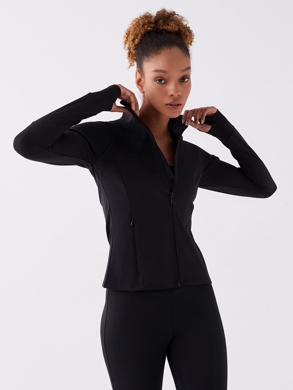 XSIDE ACTIVE Dik Yaka Kadın Spor Hırka - W31318Z8-CVL | LC Waikiki