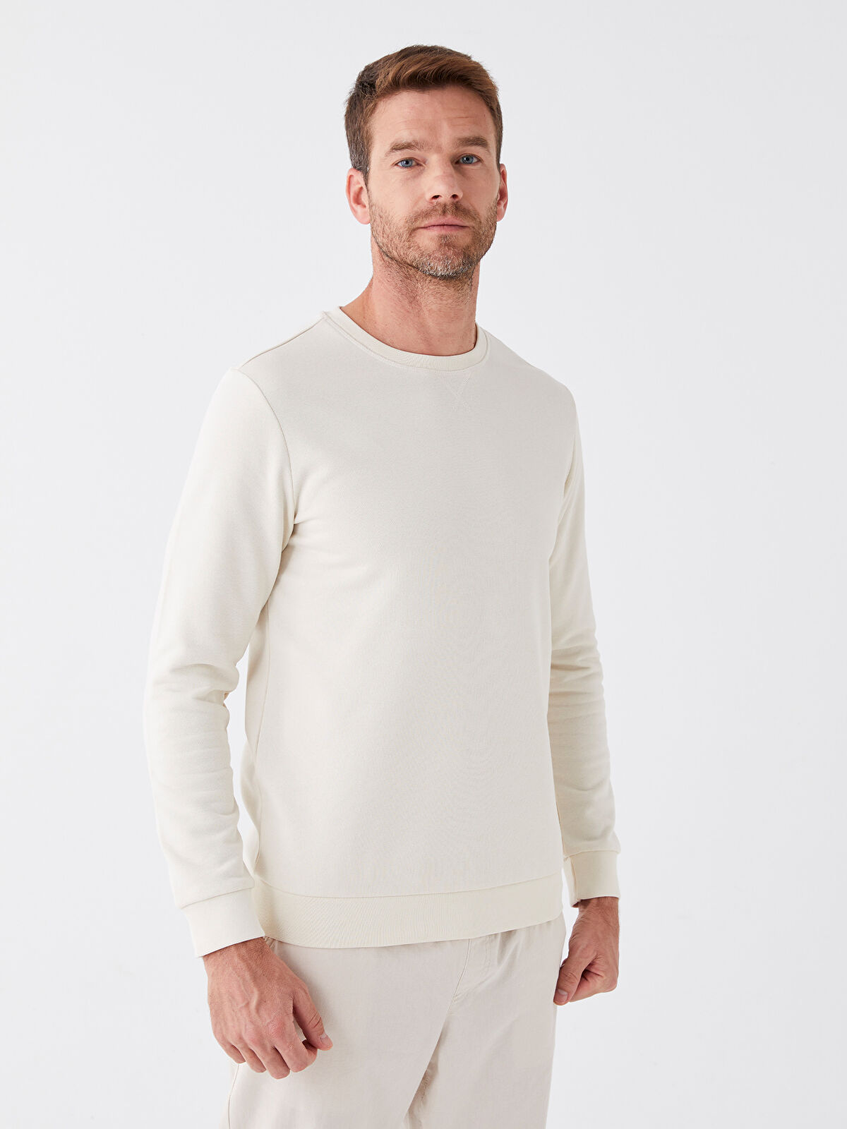 LCWAIKIKI Classic Crew Neck Long Sleeve Men's Thick