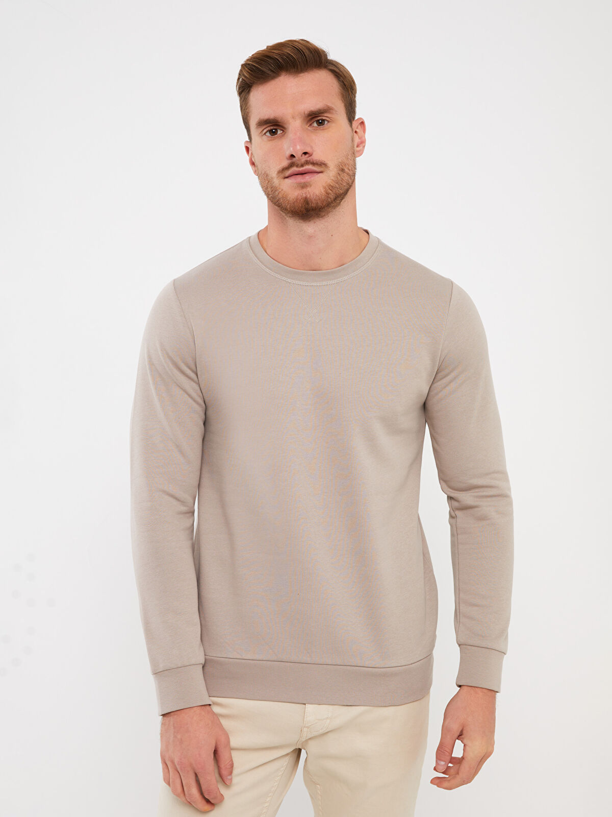 LCWAIKIKI Classic Crew Neck Long Sleeve Men's Thick