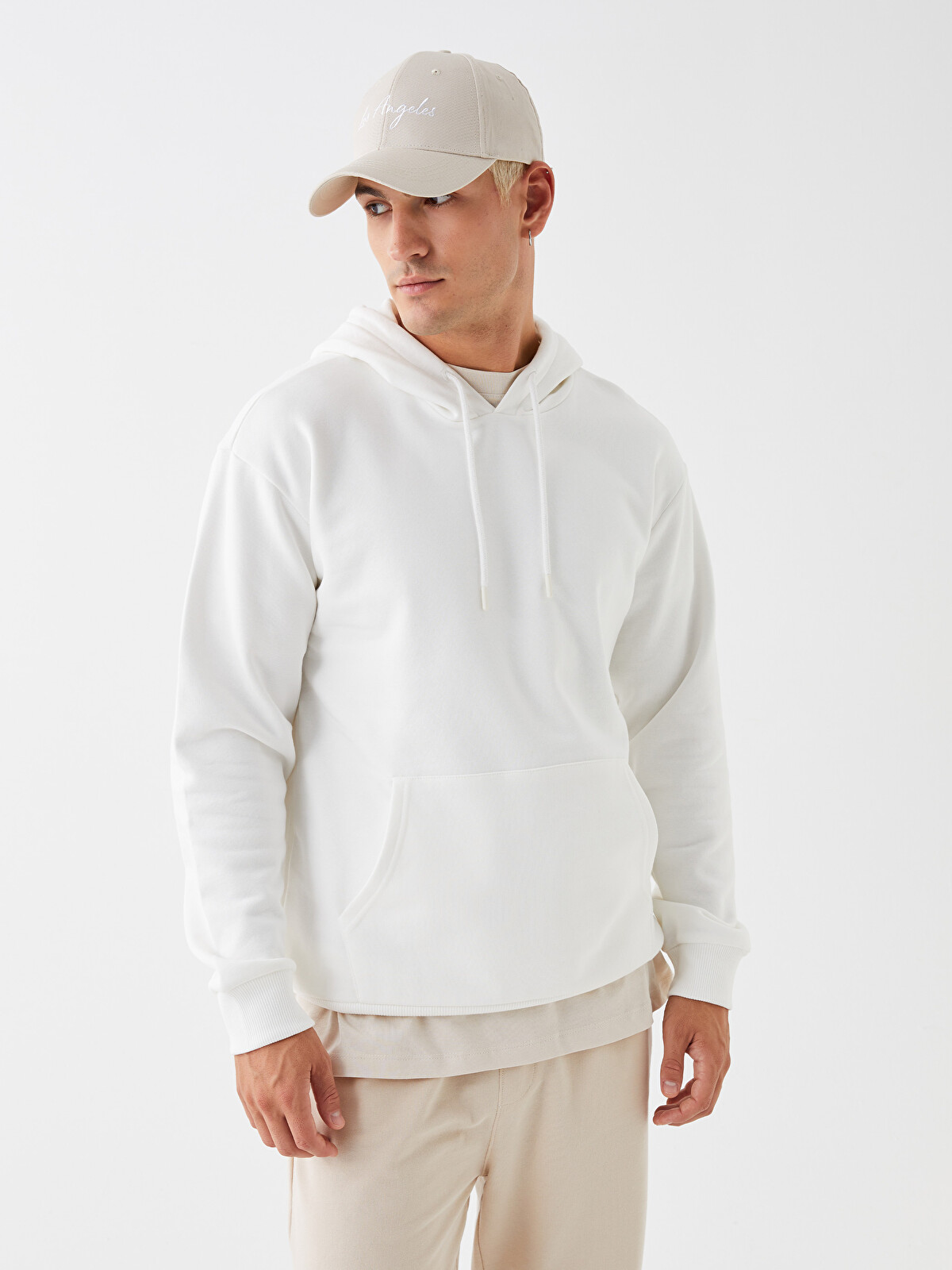 XSIDE Long Sleeve Men's Thick Hoodie - W33539Z8-R5B | LC Waikiki