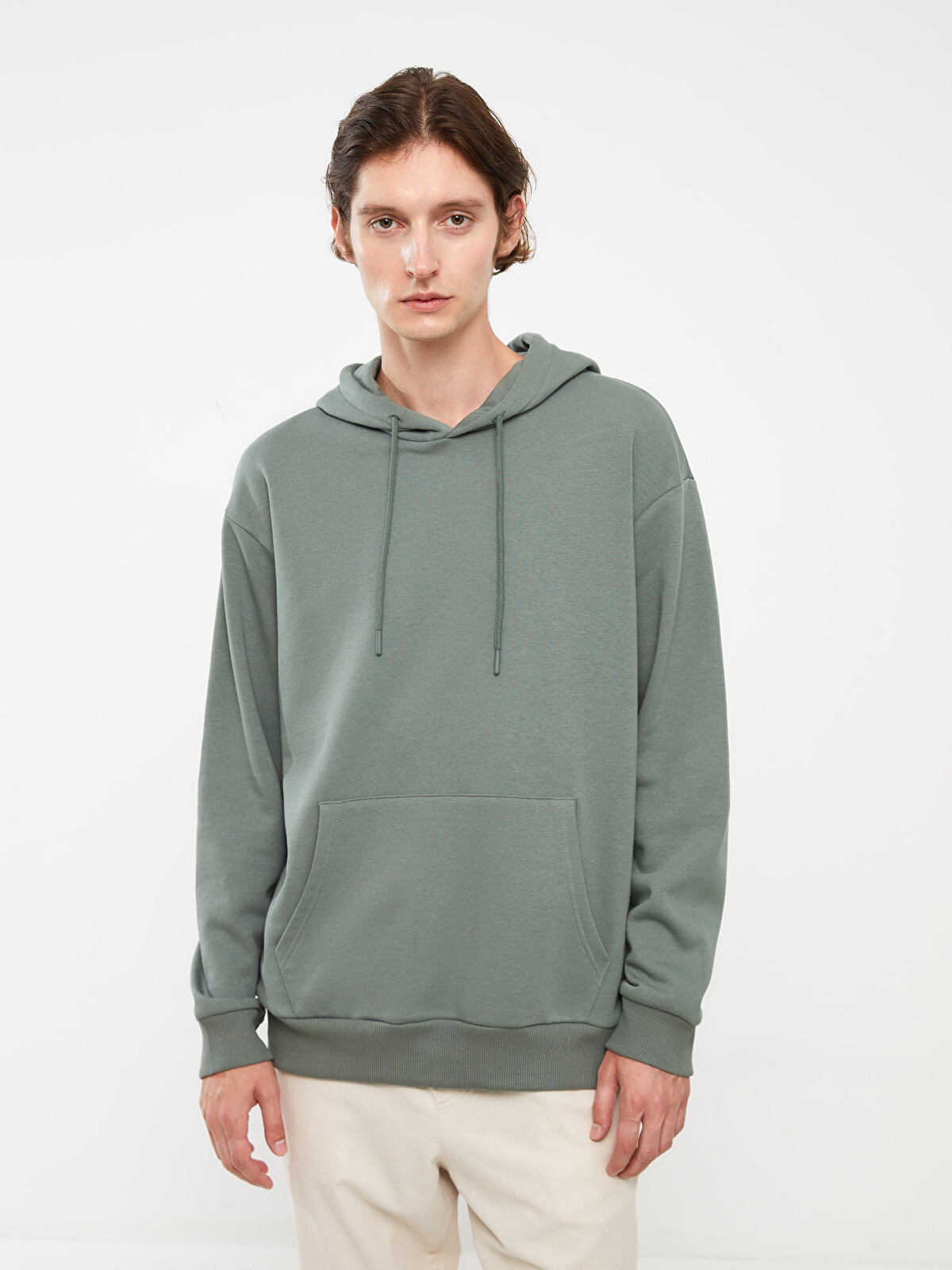 XSIDE Long Sleeve Men's Thick Hoodie - W33539Z8-S8V - LC Waikiki