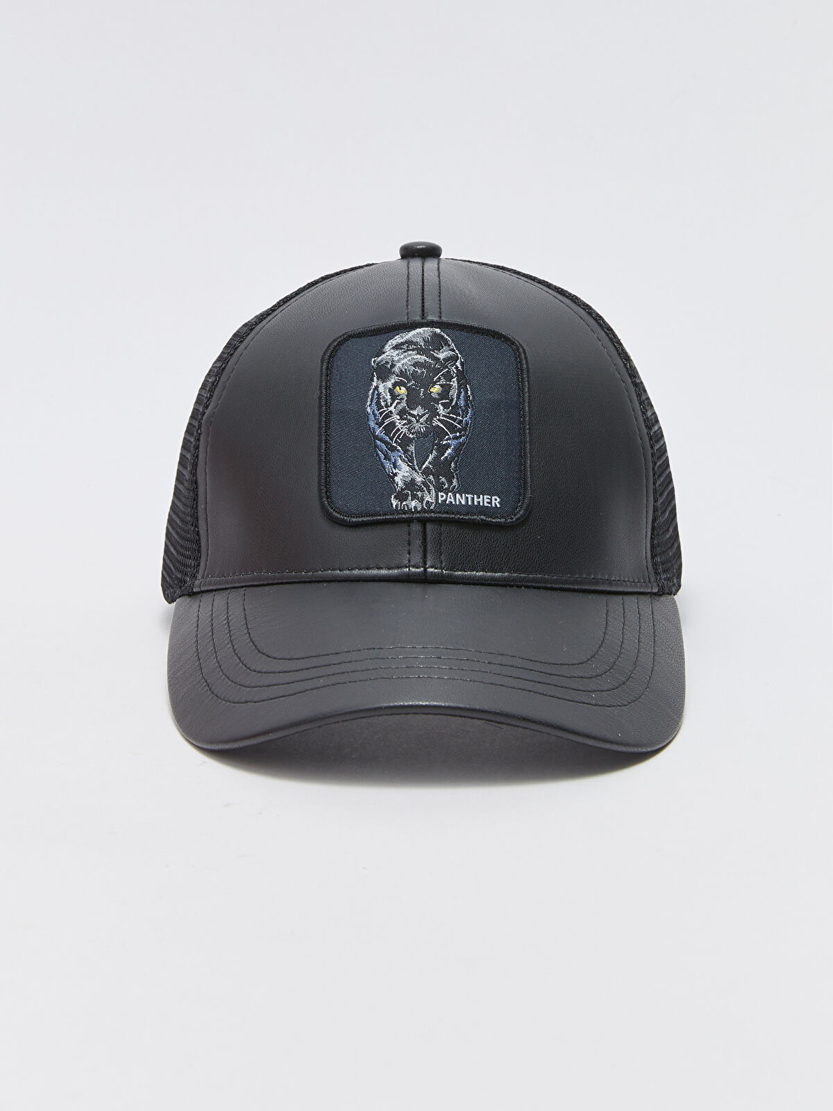 XSIDE Leather Look Embroidered Men's Cap Hat -W34272Z8-CVL