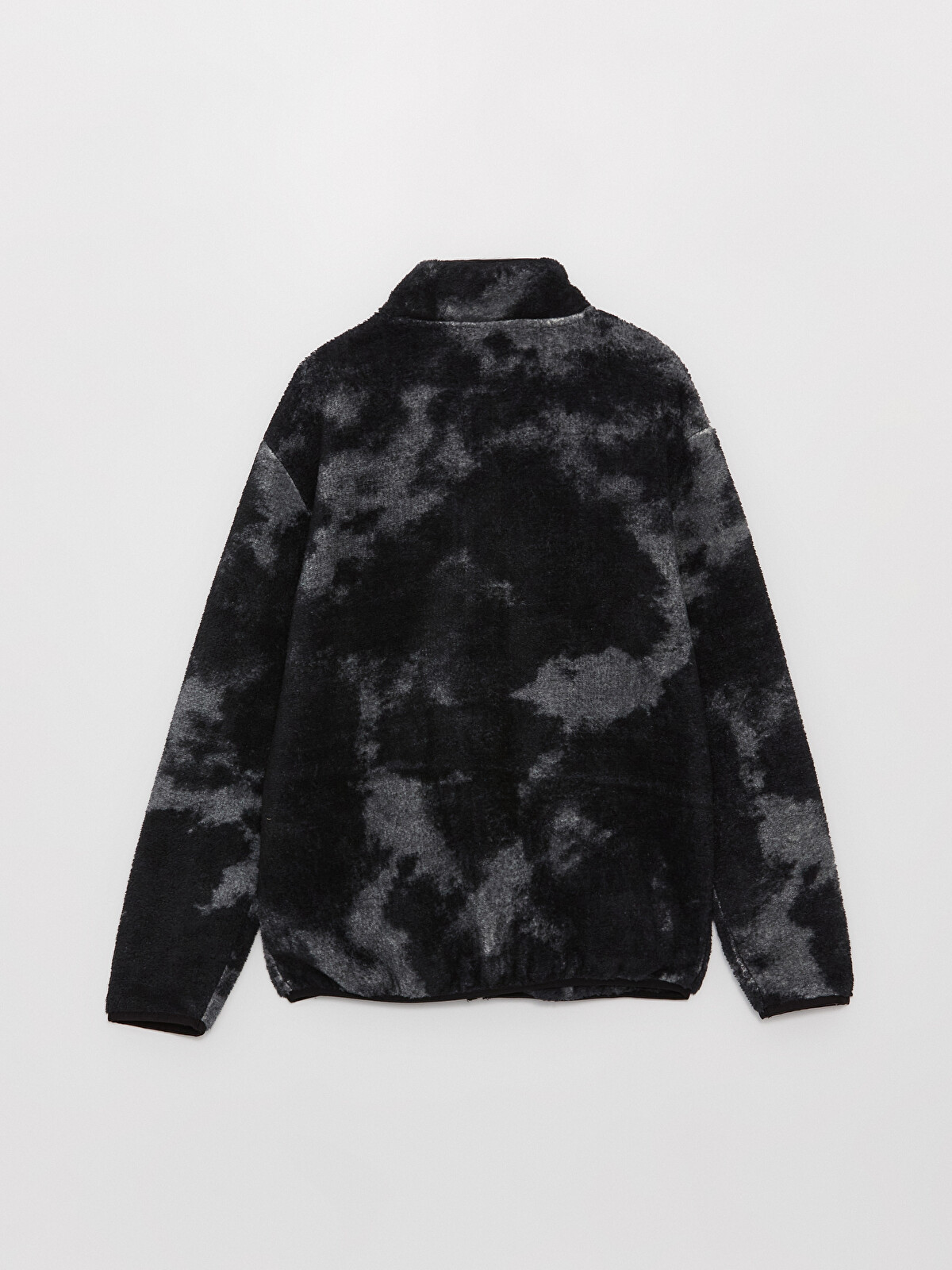 XSIDE Standing Collar Long Sleeve Plush Men's Zippered Sweatshirt
