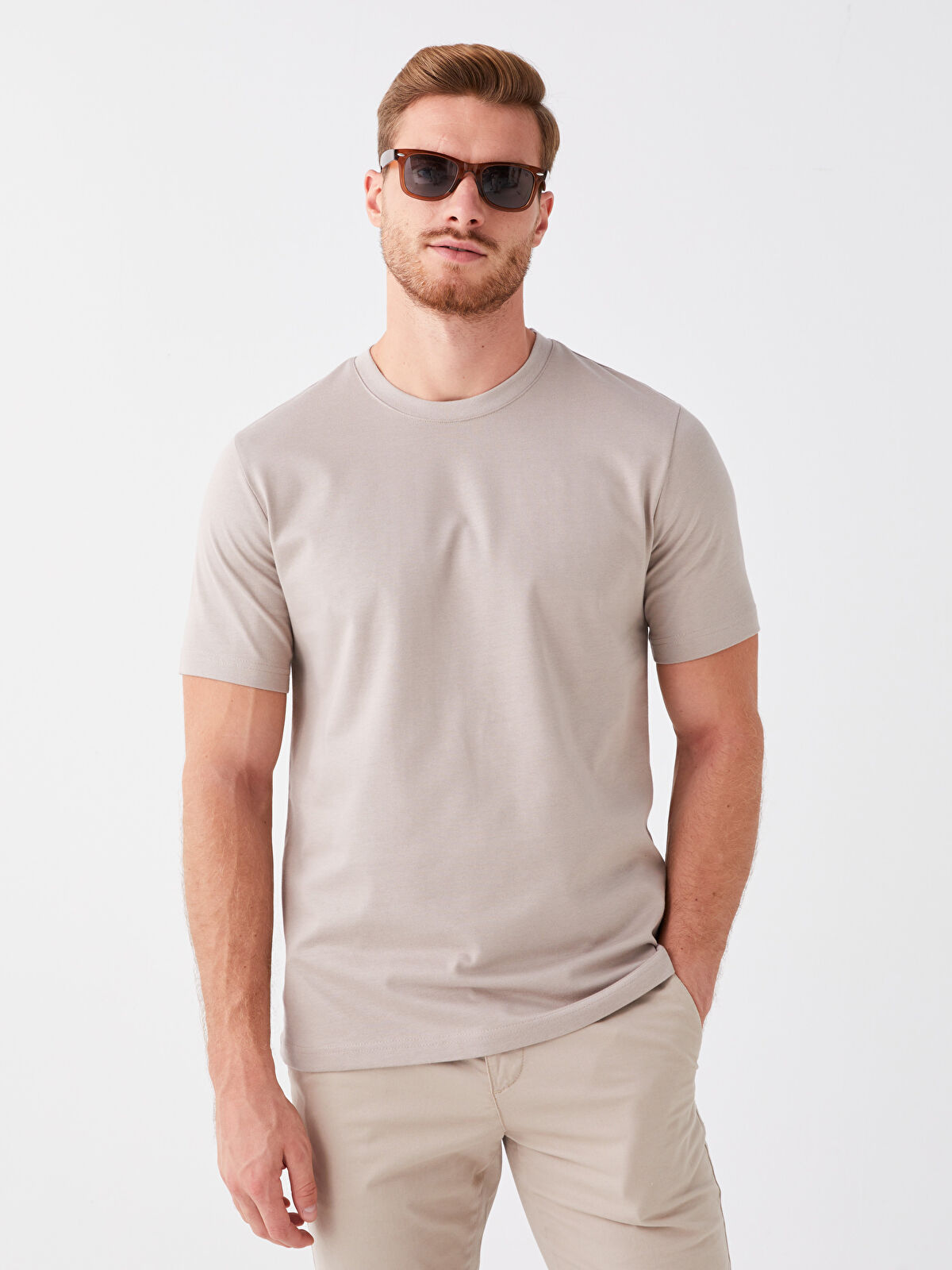 LCWAIKIKI Classic Crew Neck Jersey Men's T-Shirt -W36302Z8